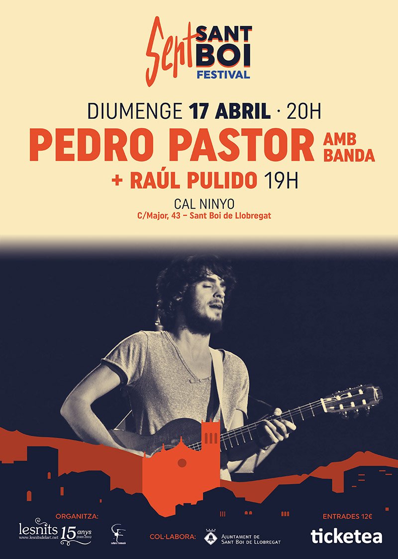 somoselregreso's tweet photo. Domingo, 17 de abril, @PedroPastorG aterriza con toda la banda en @Calninyo. #SentSantBoi. Anticipadas en @ticketea https://t.co/I18UgtJA4S