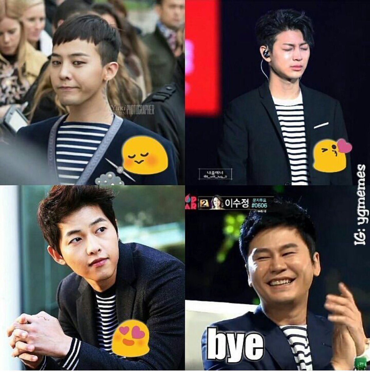 elle2ne1's tweet photo. Alam kung may pnagdadaanan ka ngayon,pro d naman kelangan umabot pa sa ganto 😂😂 #Gdragon #yunhyeong #songJoongki #YG https://t.co/4K2om30cDo