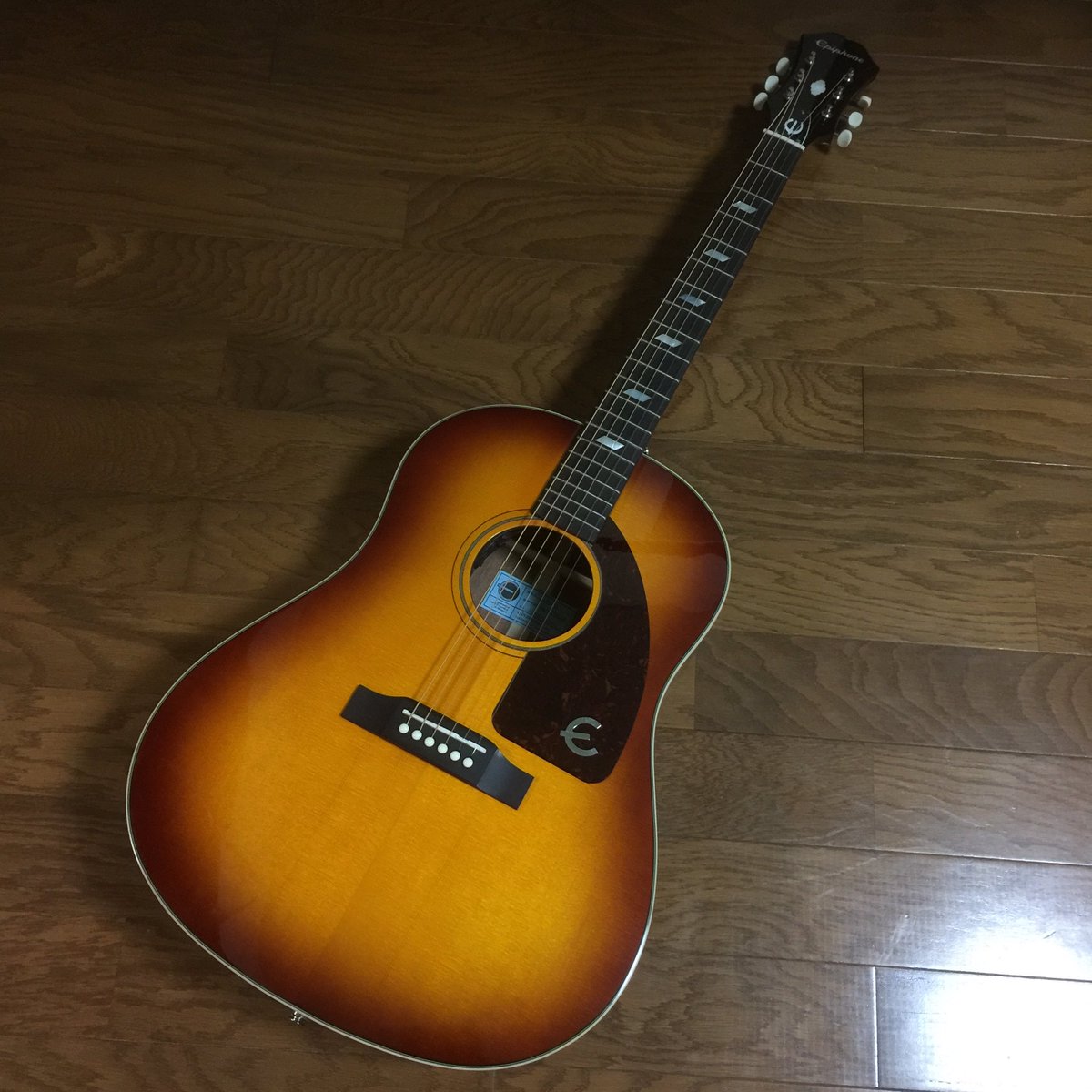 アコギGET！たまには練習せんとなぁ´д` ; EPIPHONE TEXAN