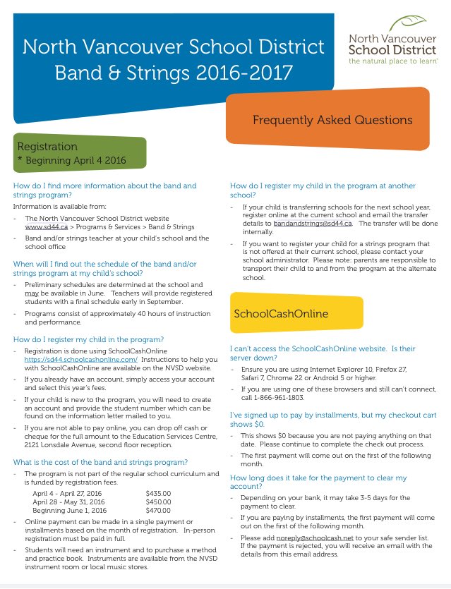 BeingKulvir's tweet photo. Registration is now open for @Band_Strings_44 Program for next school year @NVSD44 @NorthVanPAC @TempusDrums  🎹🎼🎸🎷🎺🎻 https://t.co/SmVS6NOB0F