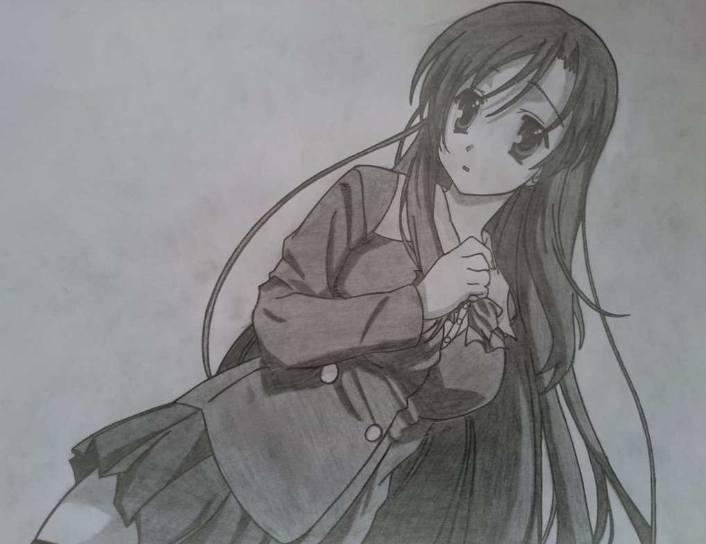 Mi dibujo de katsura kotonoha :3