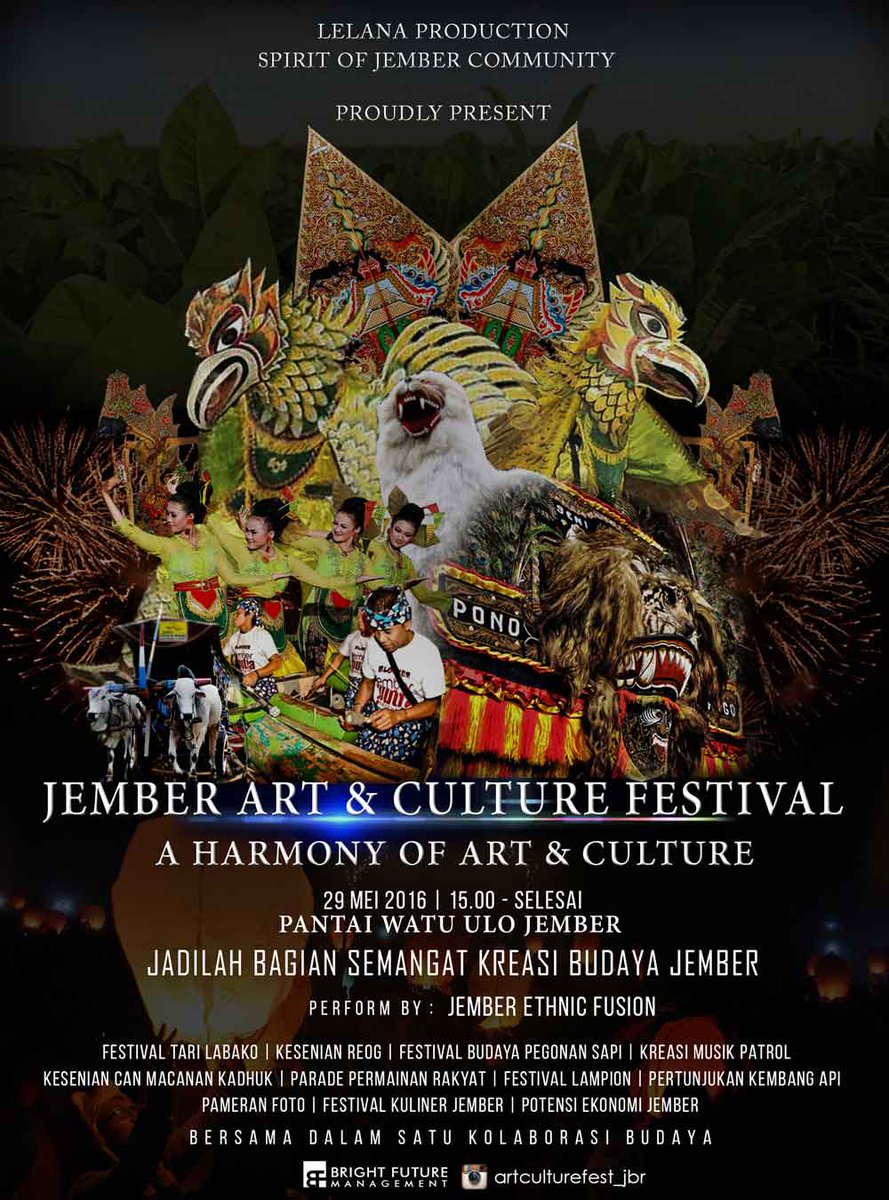 JawaBaratEvent's tweet photo. Jember Art and Culture Festival 2016 - https://t.co/qWE4wzlkz1 https://t.co/317cafX3tk