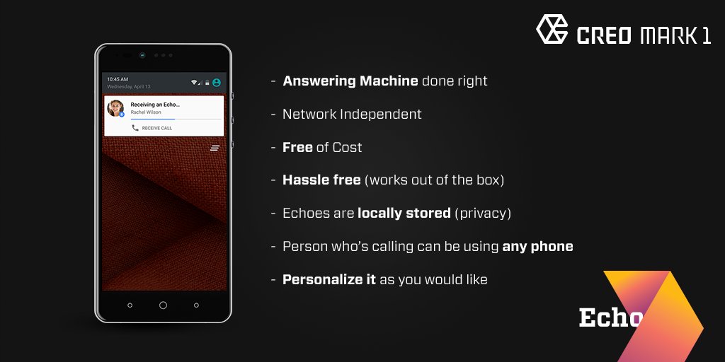 The beauty of Echo #CREOMark1