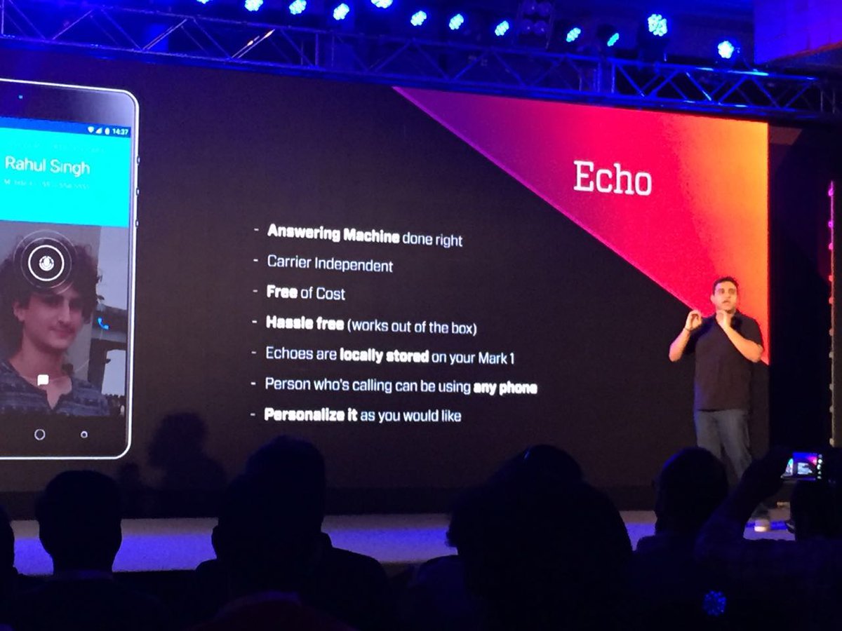 TheTechloMedia's tweet photo. @CREOspeak Answer machine in your #CreoMark1 called Echo. #makewayformark1 Full Spec: https://t.co/PNpQpAmv7I https://t.co/hnsC5HSPZK
