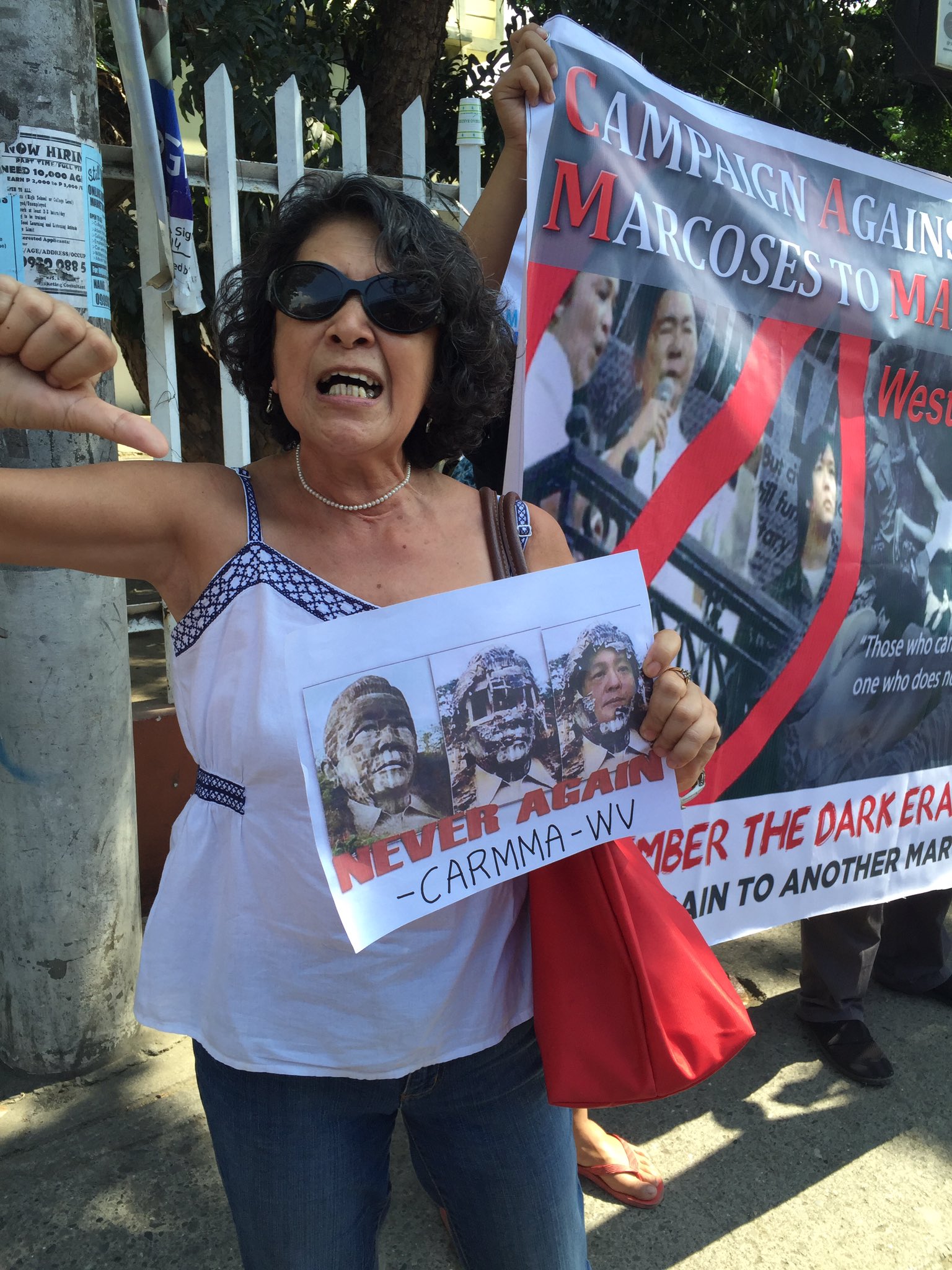 ABSCBN News on Twitter "AntiMarcos, human rights victims protest