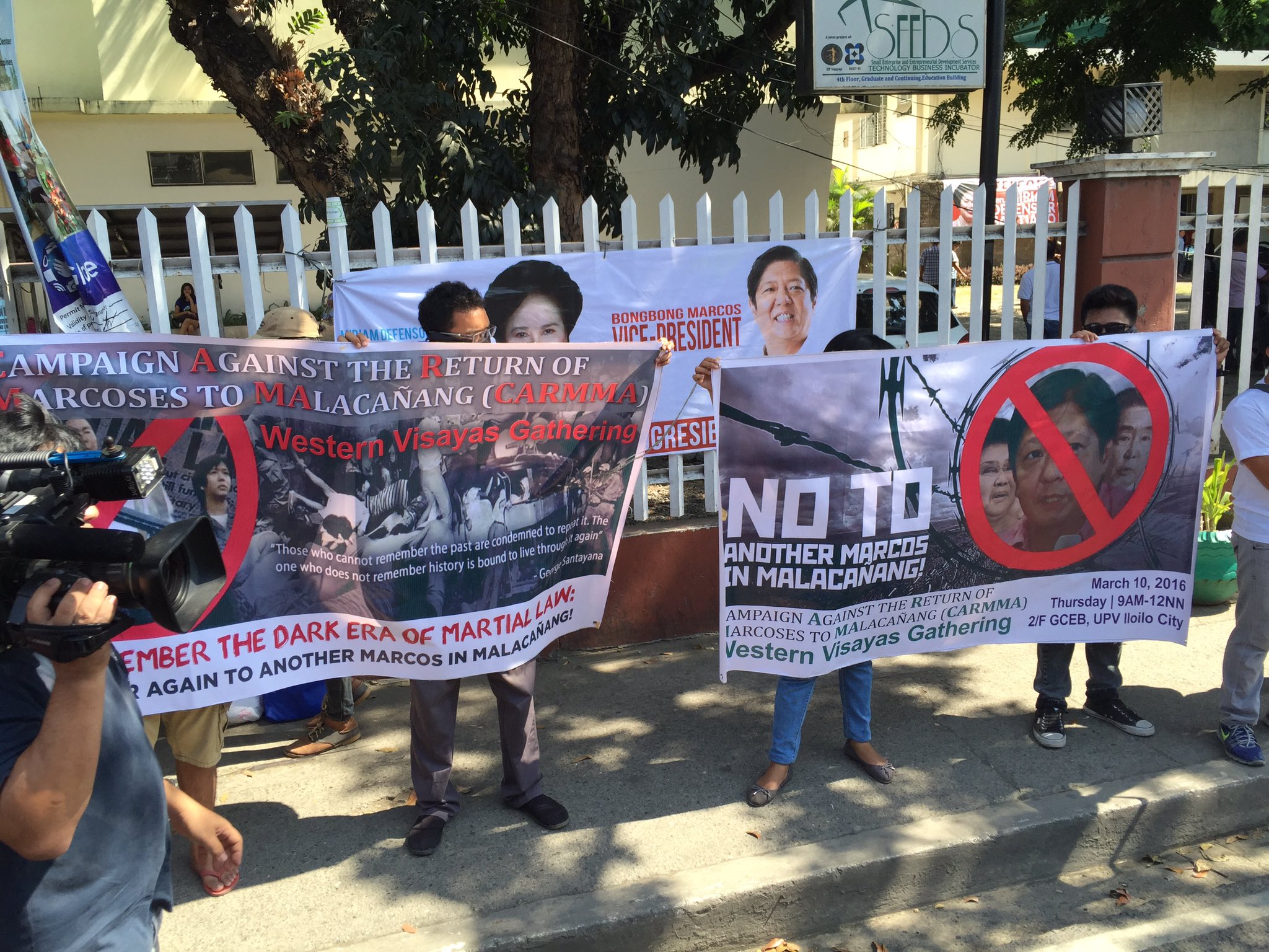 ABSCBN News on Twitter "AntiMarcos, human rights victims protest