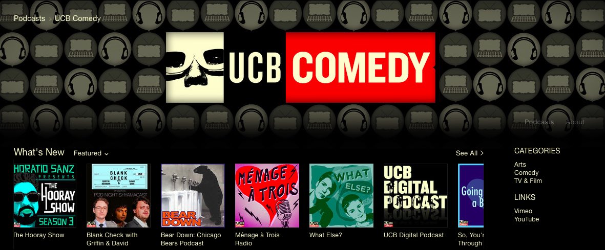 BreakUpPodcast's tweet image. Welcome to the @ucbcomedy PODCAST NETWORK on @iTunesPodcasts, @HoorayShow &amp;amp; @BearDownPodcast! #namaste