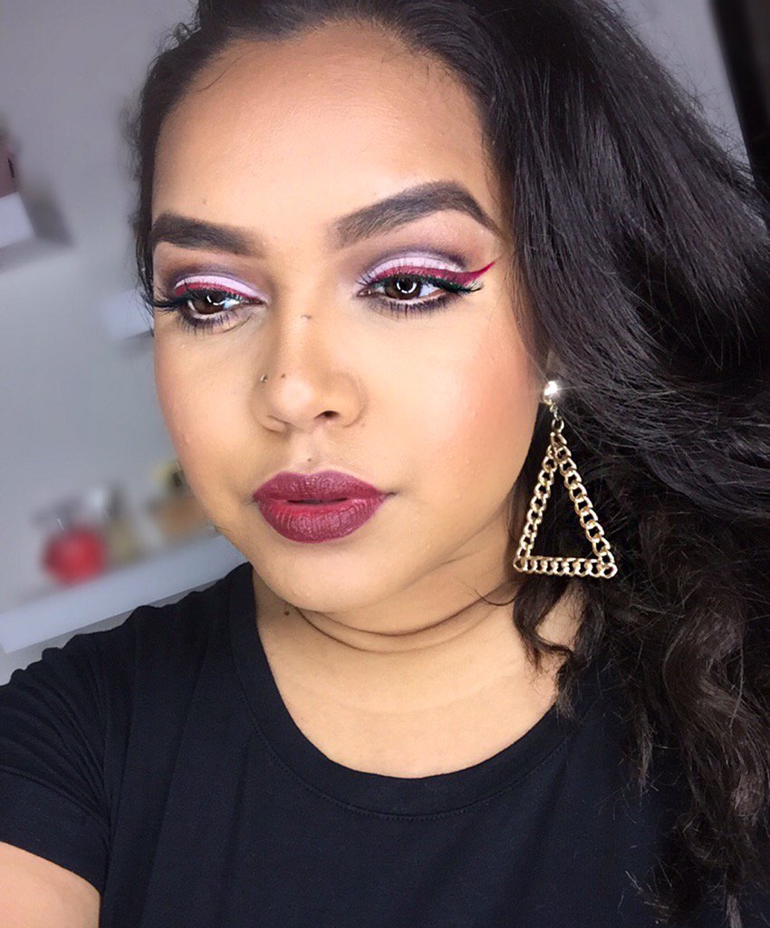 msgvargas17's tweet photo. @ABHcosmetics liquid lipstick in heathers for both lips &amp; eyeliner @norvina1 @MannyMua733 @DesiPerkins @lustrelux https://t.co/ksw5aeERDU