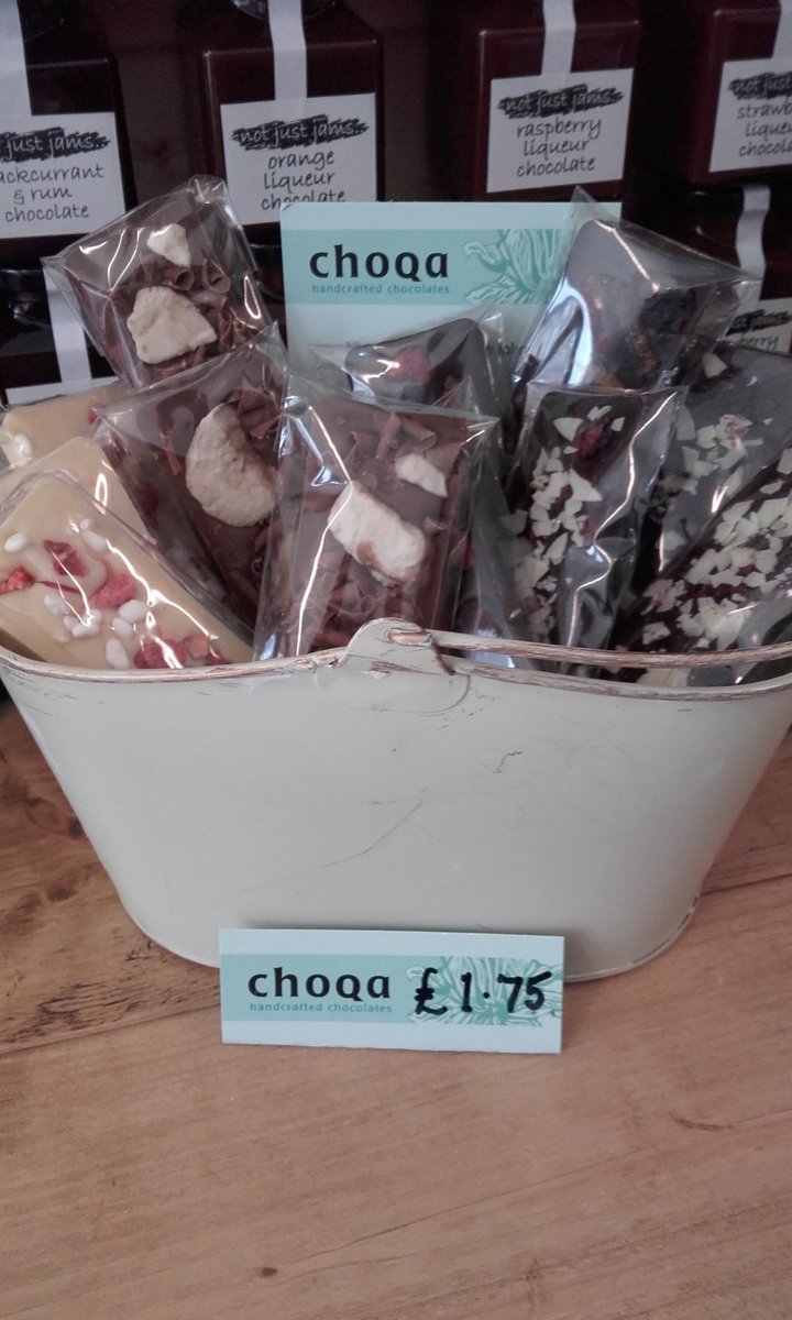 notjustjam's tweet photo. Handcrafted chocolate from @choqa_uk now in #containerno8 @FargoVillage https://t.co/fRgu3irL50