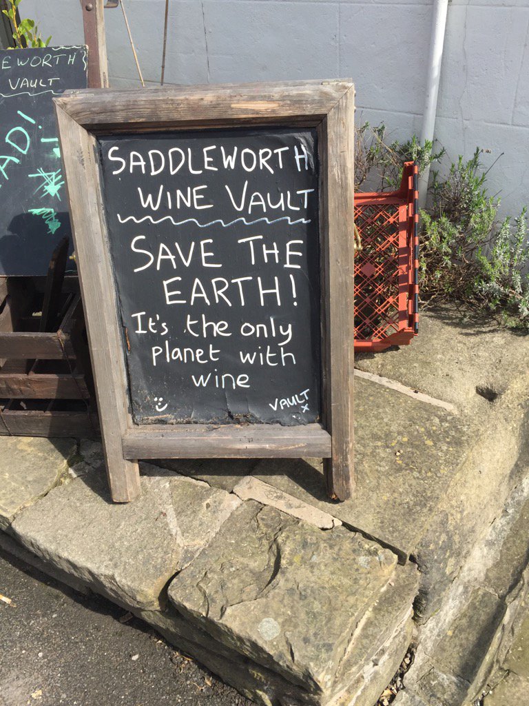 StevieGilroy's tweet photo. @saddwinevault makes a valid point! 🍷 #wine #SabeTheEarth https://t.co/8IdvFtKX8X