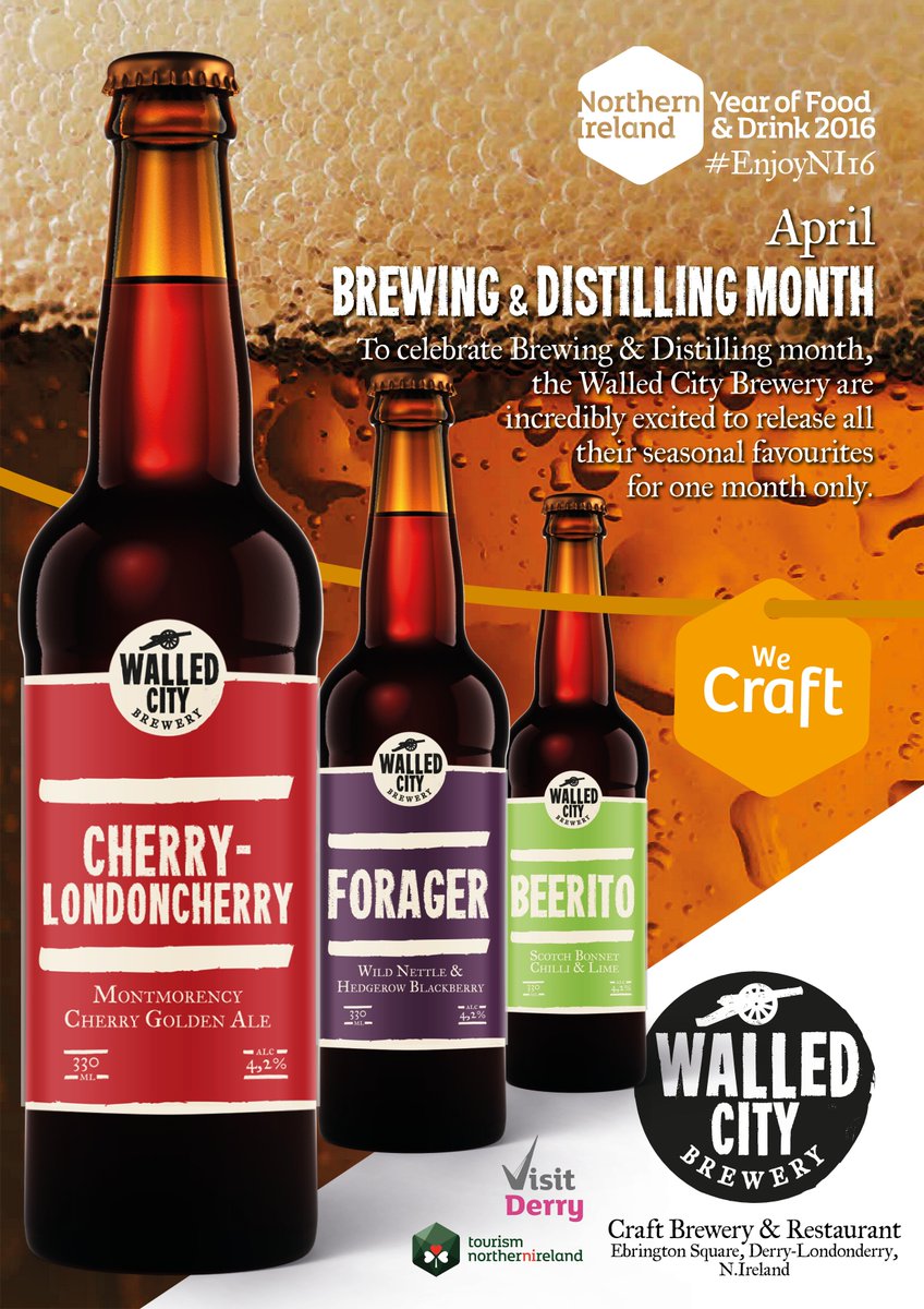 It's brewing and distilling month for NI Year of Food, and we've pulled out all the stops... #enjoyni16 #foodietowns