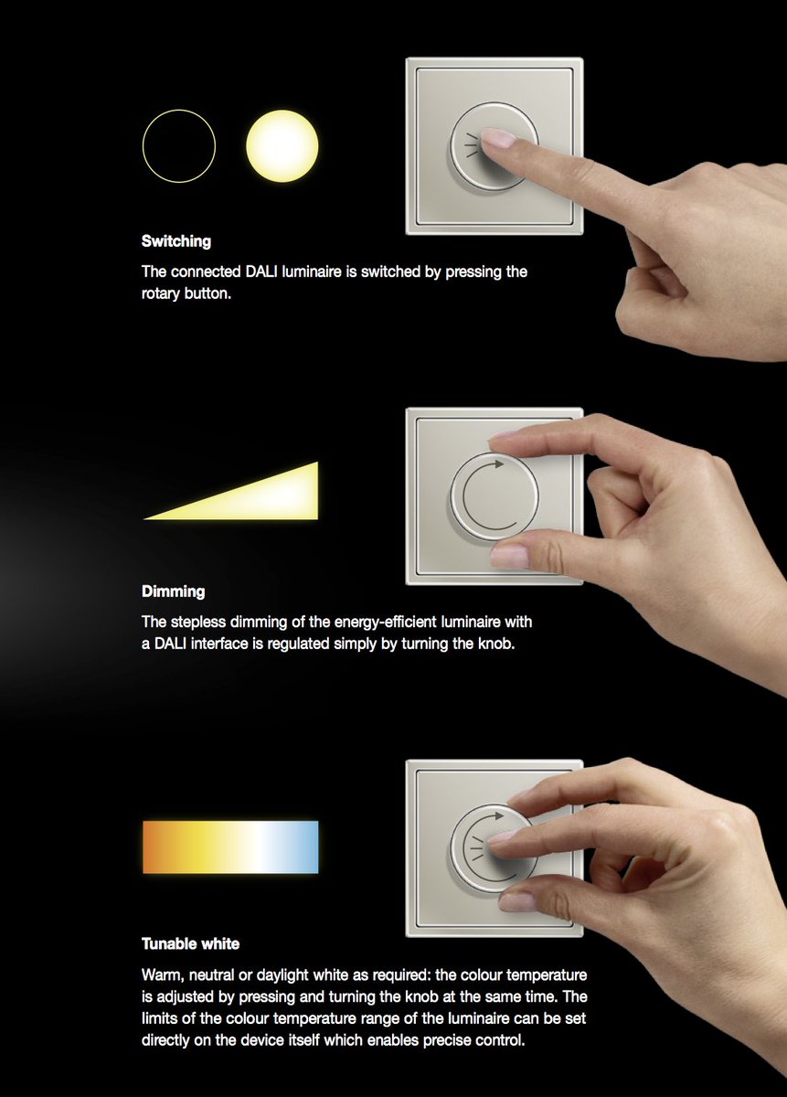 JUNGLONDON's tweet photo. #JUNG #DALI #HomeSmart #HomeAutomation #Potentiometer #LightScenes #ZigBee https://t.co/EEaLrjq3iG #ColourTemperatur https://t.co/EYcXzS2gto