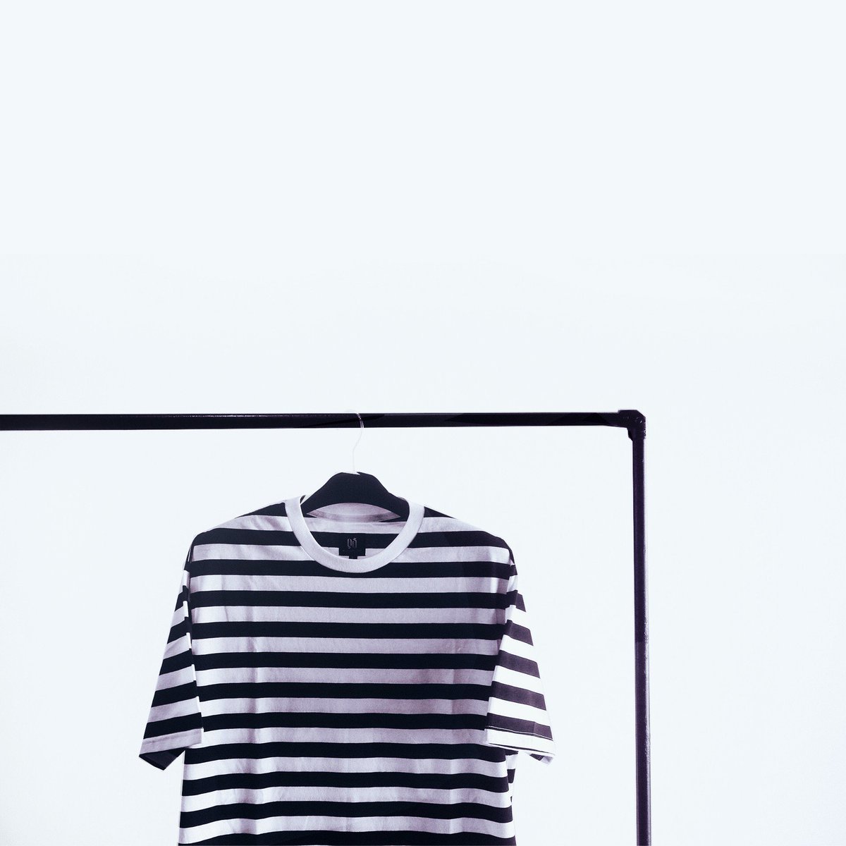 "Gars"
White short sleeve cotton with black polyester stripe accents. Shop here -> goo.gl/UYOFoc