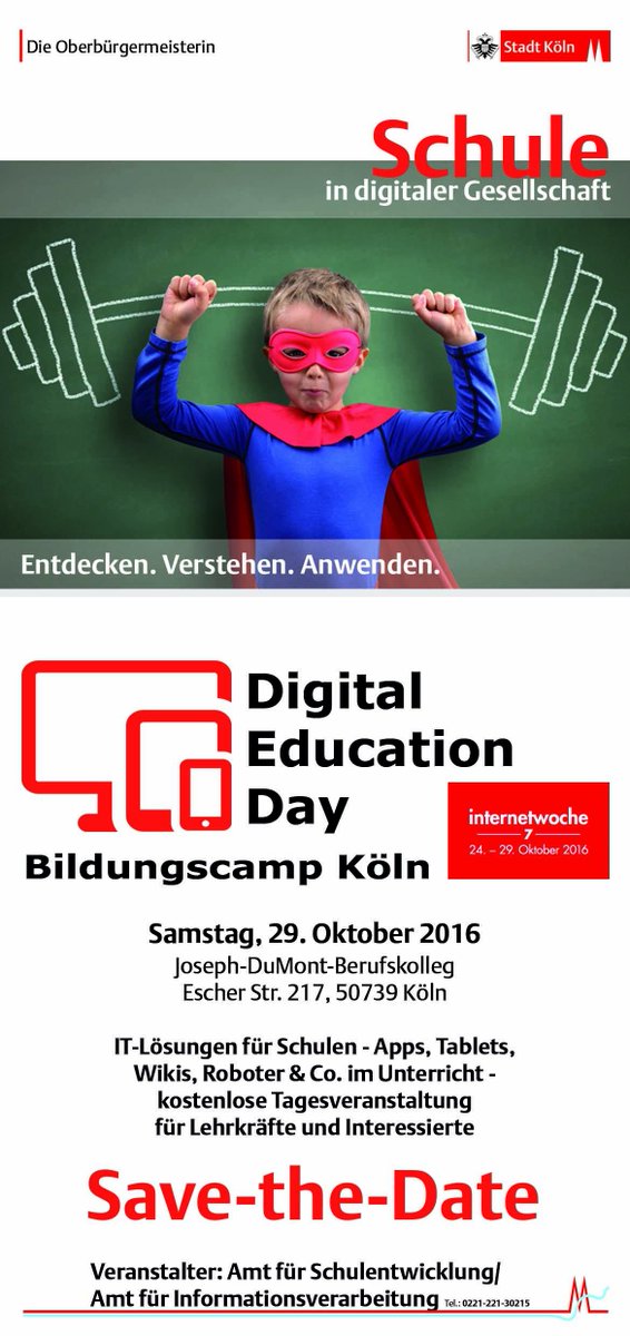 Bologna12345678's tweet photo. Bitte vormerken: #DED16 - 29. Oktober - das Bildungscamp - nur in Köln! #Bildungviernull #bildung #OER #OERde16 https://t.co/Qsz2ncTebn