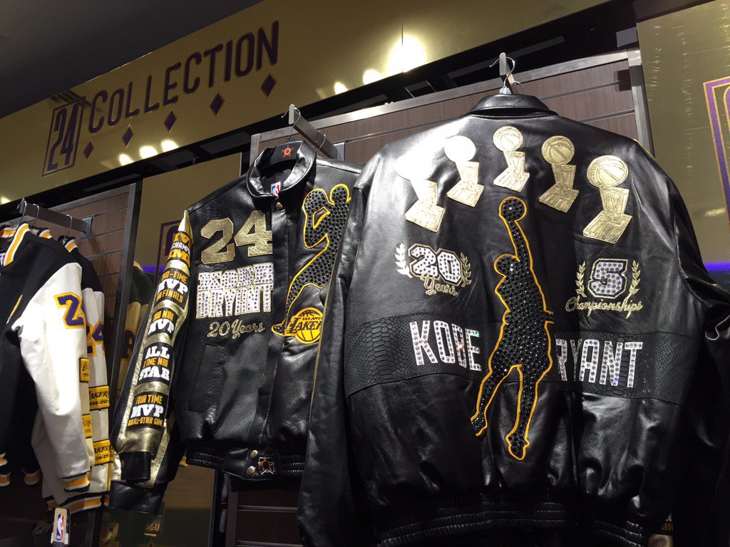 KNXmargaret's tweet photo. The Team LA store goes Team #KobeBryant to commemorate his 20yr career w/ limited edition 24 Collection. @KNX1070 https://t.co/GIIFjPP77y