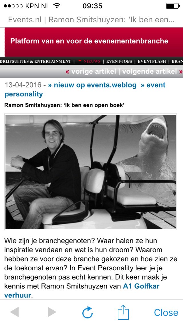 Events_NL's tweet photo. #eventpersonality Ramon Smitshuyzen: "Ik ben een open boek" https://t.co/neVA5rwXhc @A1Golfkar #events_nl https://t.co/PouMSkXZA5
