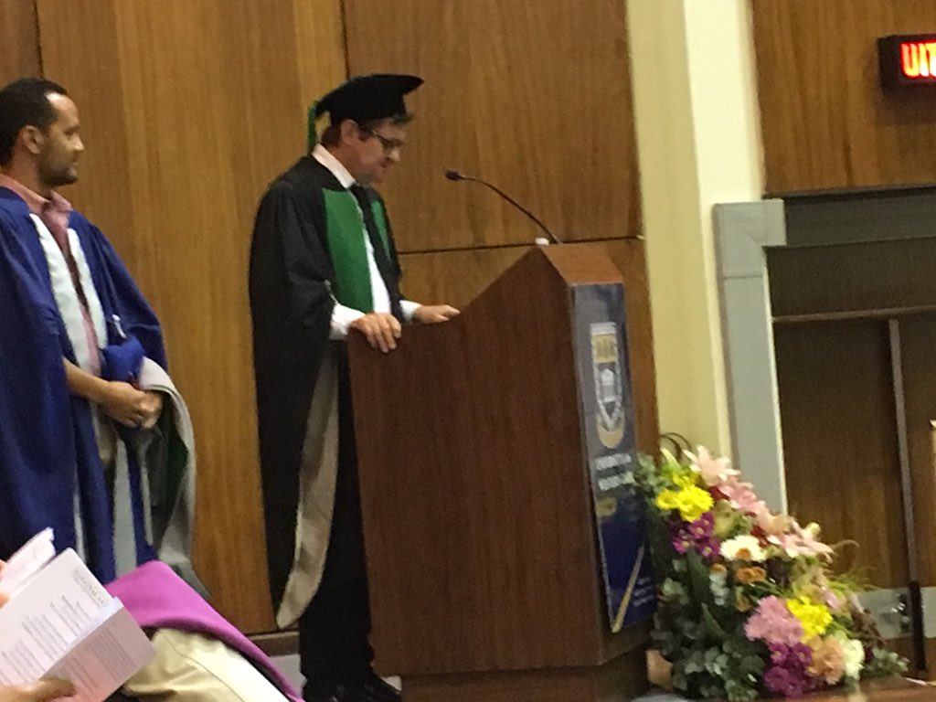 Tzoro1's tweet photo. #DeanofArts #ProfBrown paving the way for the graduation @UWConline @uwc_src https://t.co/4ZmdOkdR8n