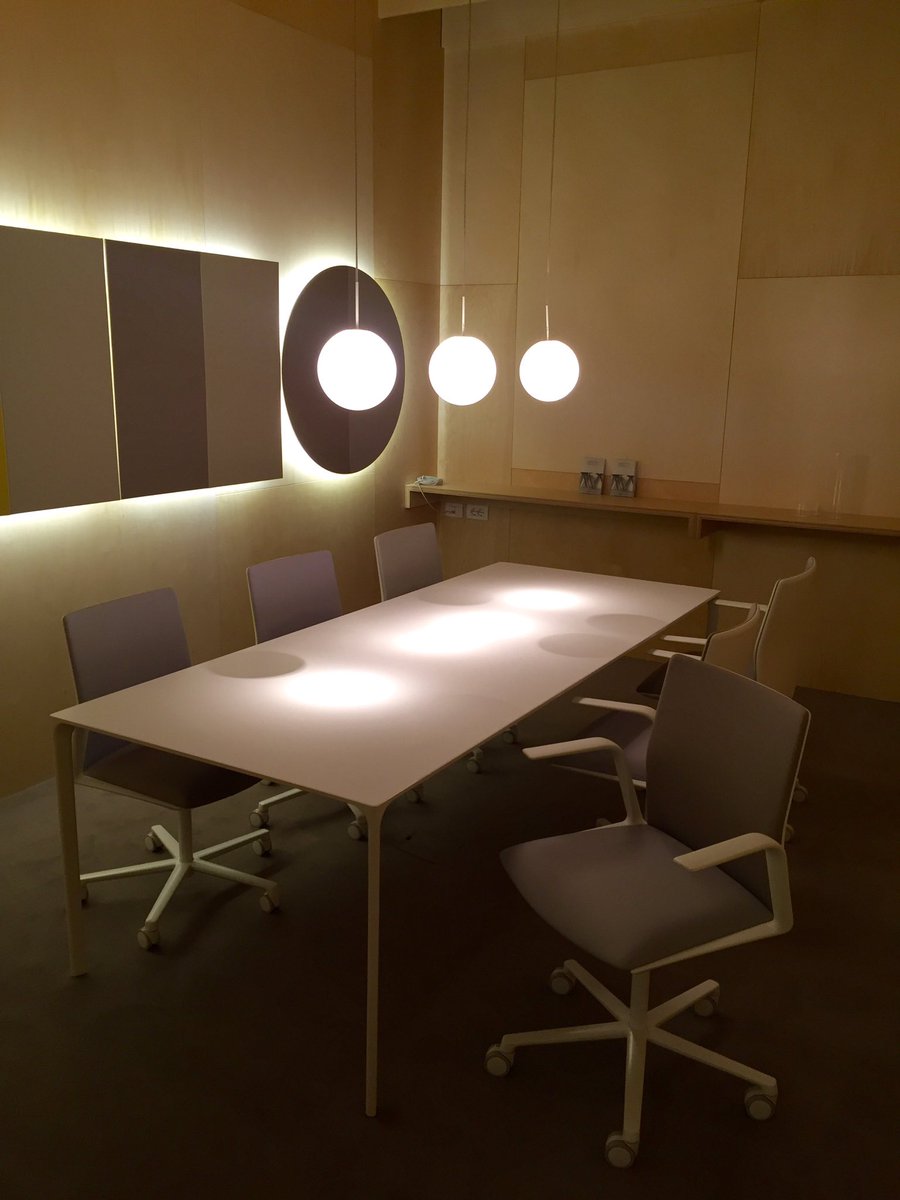 danielgavanews's tweet photo. The contemporary meeting room by @ArperSPA feat. the new #Parentesit acoustic panel with bluetooth connection + led https://t.co/ZeUU3040wZ