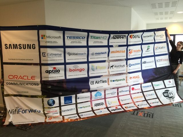 wifinowevents's tweet image. Sponsors wall ready for the &quot;red carpet&quot; next week! Say &quot;cheese&quot;! #wifinow #wifi #wificonference
