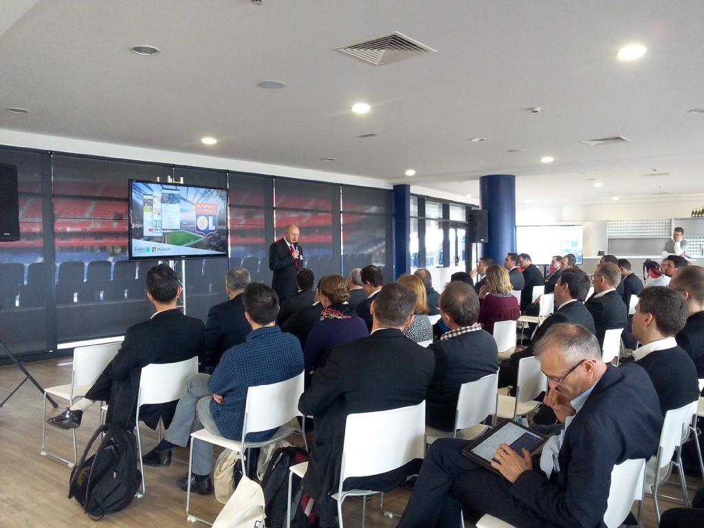 AcropolisTel's tweet image. Foliateam est intervenu sur le thème de la #TransformationDigitale des #entreprises au Stade de l'Olympique Lyonnais