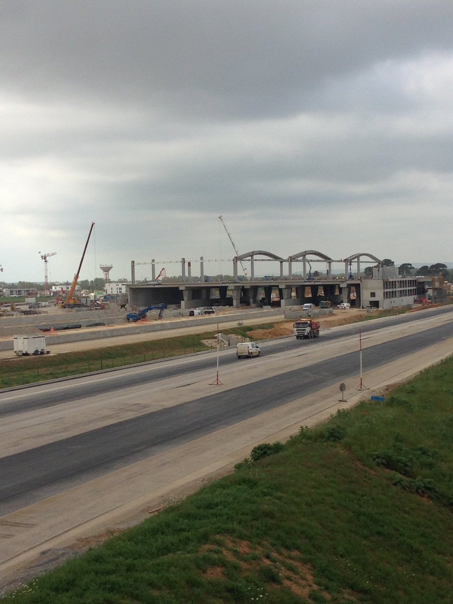 CCIHerault's tweet photo. La future #gare #TGV de la Mogère en construction #ocvia @SNCF@sncfreseau https://t.co/i1NhNtgHYE