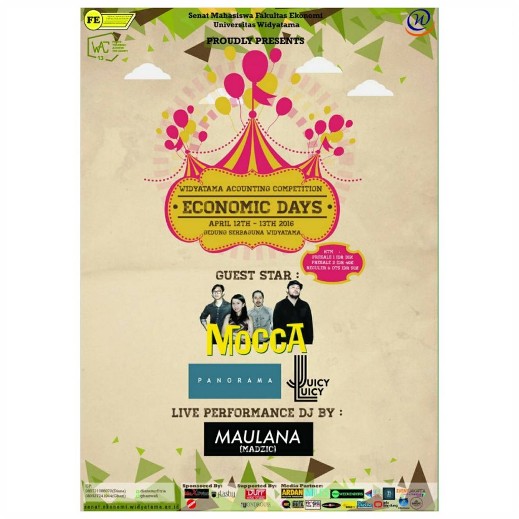 nonton <a href="/moccaofficial/">MOCCA</a> Hari ini, tiket on the spot, rasa presale I only 35K,  dibeli di mimin ya <a href="/swingingfriends/">Mocca's Friendsclub</a>