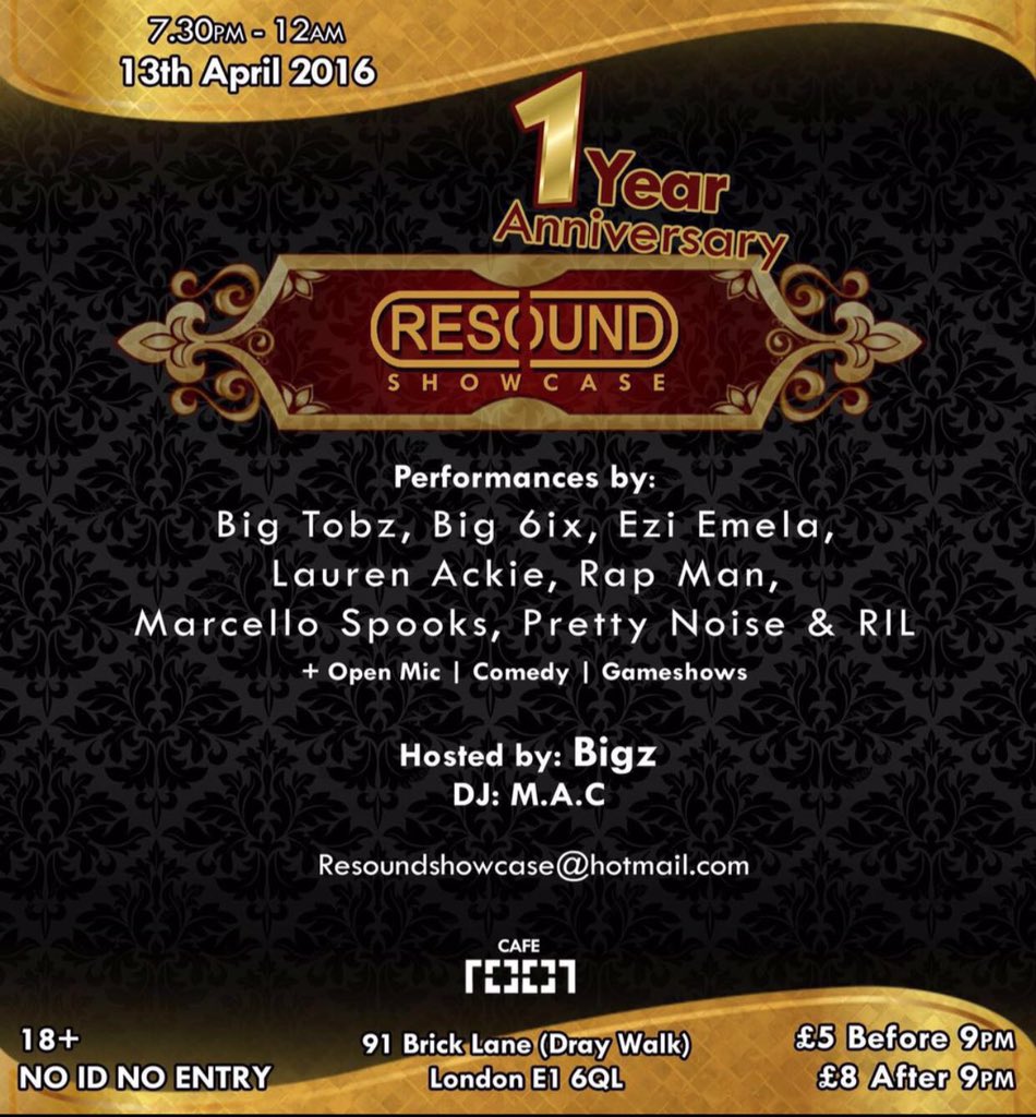 BigTobzsf's tweet photo. Catch me at #Resound tonite alongside my bro @BI66IXX &amp; more you know it's a turnup https://t.co/lpV4TJ90yJ