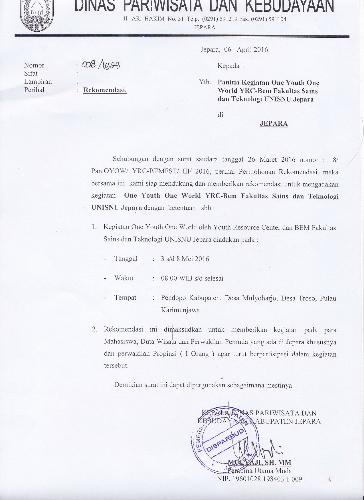 Contoh Surat Permohonan Surat Permohonan Audiensi Dengan Bupati