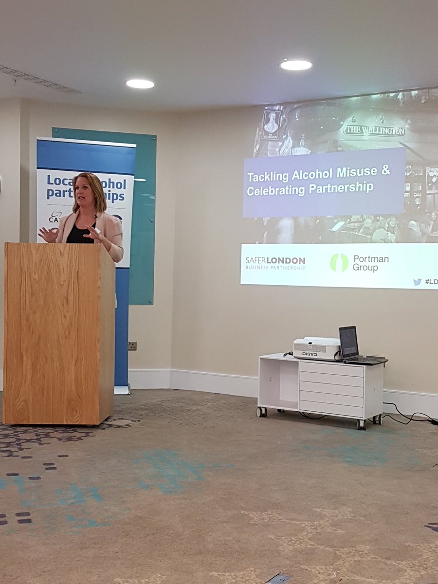 JLawleyB's tweet photo. Hannah Wadey from @saferlondonBCRP introducing the alcohol misuse &amp; partnership event with Portman Group #Teamwork https://t.co/7cob6LPILD