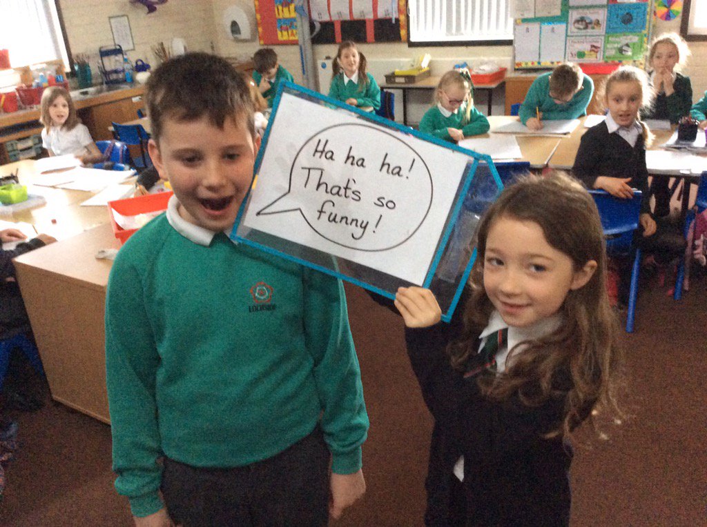 Lochside Primary on Twitter "We are having great fun writing speech bubbles to match people's
