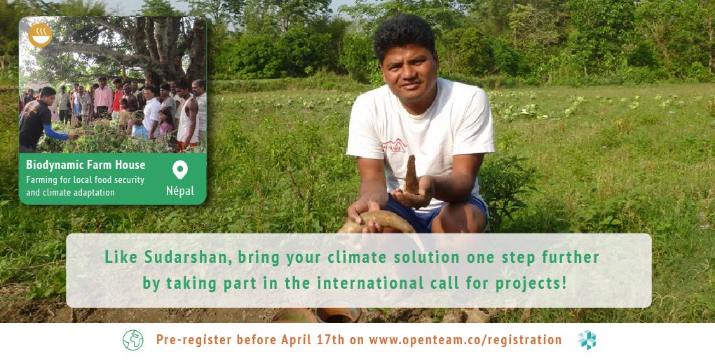 OpenTeamTweet's tweet image. International #callforproject to solve #climatechange: more&amp;amp;more #climatesolutions are signing up! your project too?