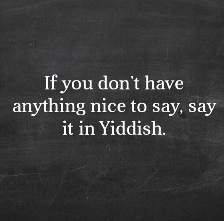 I need to #LearnYiddish #ItsImperative