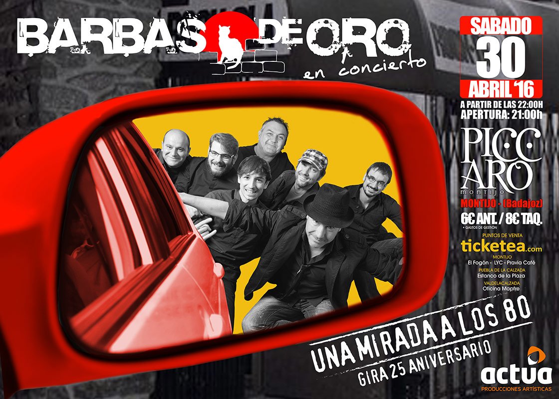 actua_pro's tweet photo. @Barbas_deOro en concierto en la sala @piccaromontijo ,CONSIGUE TU ENTRADA! https://t.co/bp2p7jCzJM https://t.co/CqnguGD8Wr