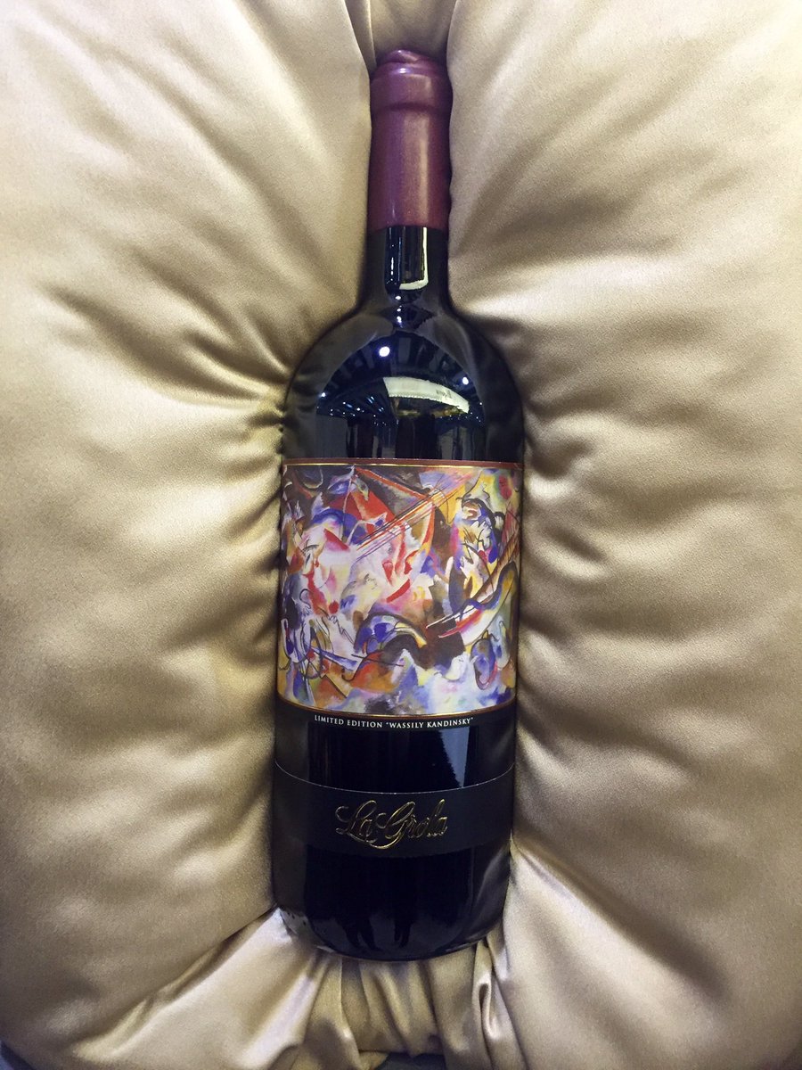#lagrola2013 dipinta da #kandinsky. La collaborazione con <a href="/LErmitageSA/">L'Ermitage</a> di #stpetersburgh @AllegriniGroup #vinitaly50