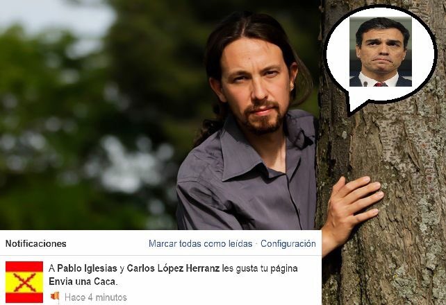 EnviaMierda's tweet photo. ¡ Pablo Iglesias ha comenzado a seguirnos ! Yo si fuera Pedro Sánchez Pérez-Castejón me andaría con ojito. 💩💩💩 https://t.co/fY9yb1dzUi