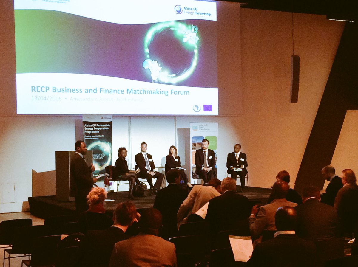 AfricaEUEnergy's tweet photo. Panel Discussion: Finance for Rural Electrification - Opportunities & Challenges, is starting now #OffgridInvest https://t.co/1mS6dgCy4k