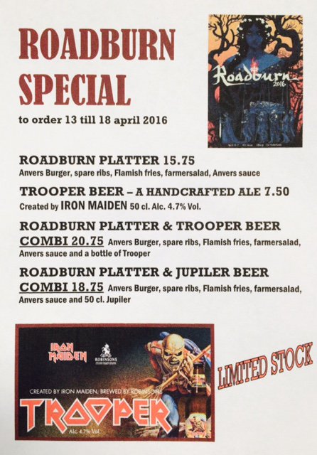 ANVERS WELCOMES ROADBURN 2016