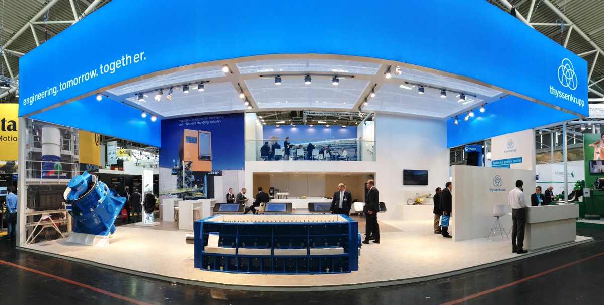 thyssenkrupp's tweet photo. Schon mal einen Kegelbrecher oder RollSizer live erlebt? Besuchen Sie uns in Halle B2, Stand 203 #Bauma2016 https://t.co/1OMAcCTjiS