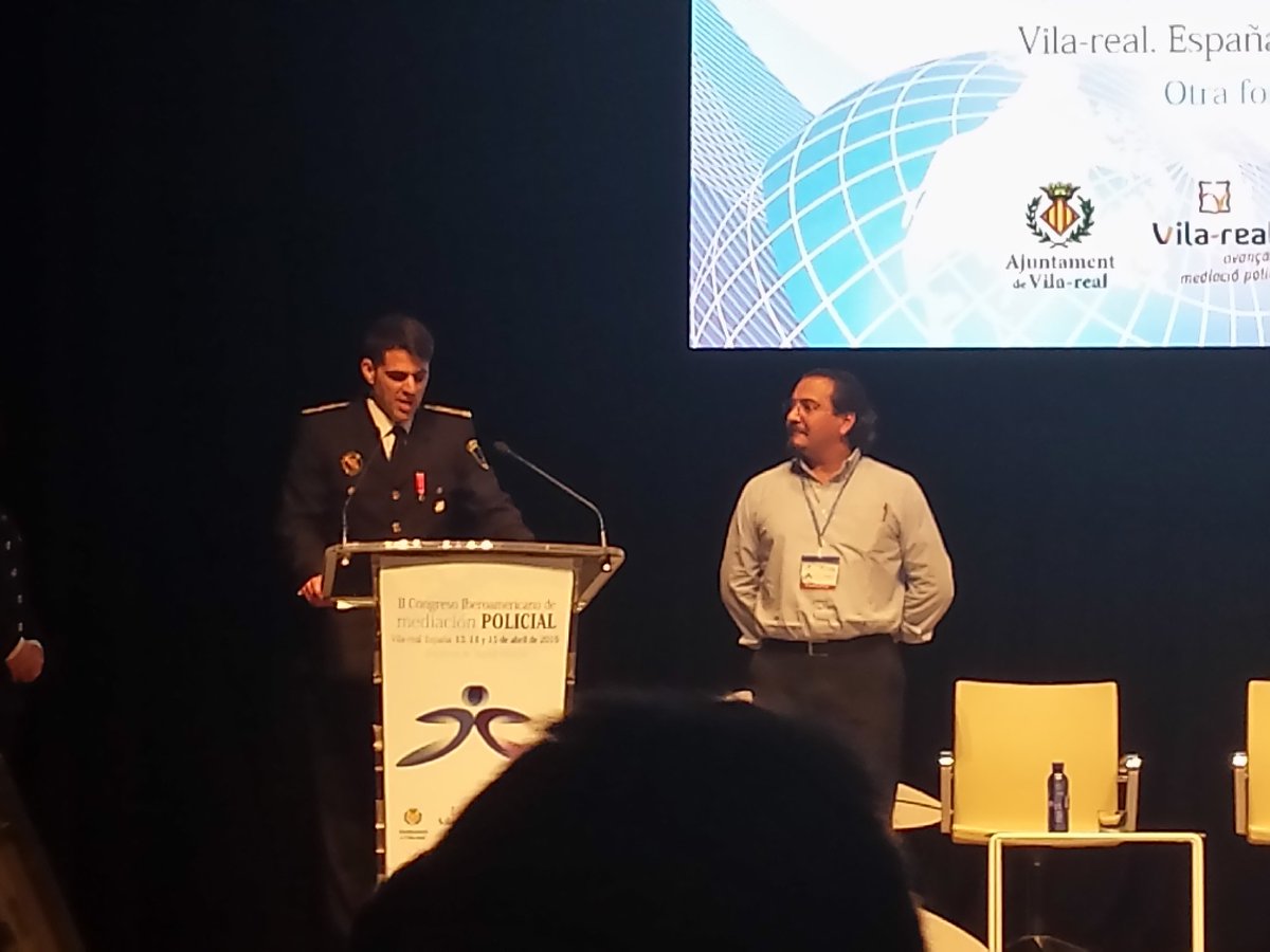 lamayeta's tweet image. Fernando Montiel Tiscareño (México). En el II Congreso Iberoamericano de Mediación Policial, en Vila-real. 
#mpo16