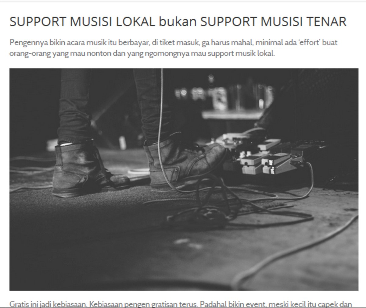 Ayo kita wujudkan, baca dulu kenfauzy.tumblr.com/post/142626337… <a href="/TheBILRocks/">The B.I.L</a> <a href="/SYLVIA_band/">SYLVIA</a> @Ladyracoon34 <a href="/soundcloudBDG/">SoundCloud Bandung</a> #bandung