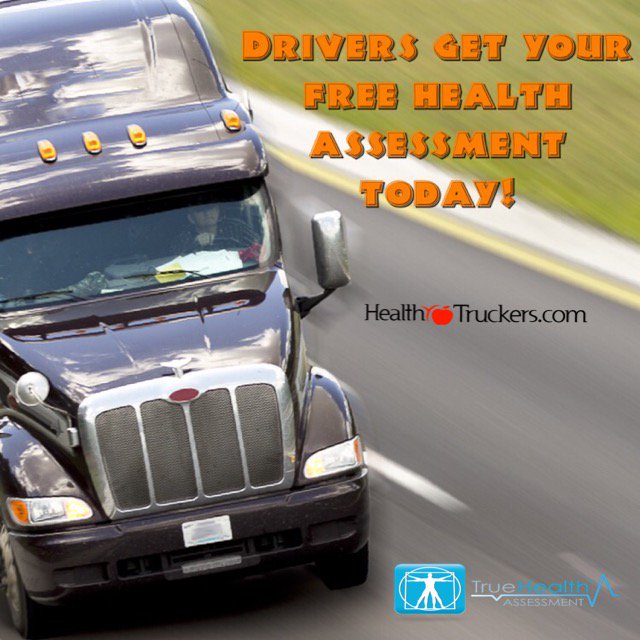 HealthTruckers's tweet photo. Drivers get your free health assessment today at https://t.co/Mo6BvJKhj8 

#HealthyTruckers #TruckersHealth https://t.co/trNkAZdOQz