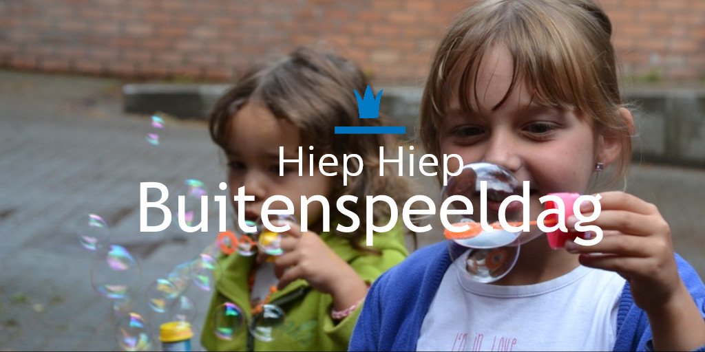 School gedaan, boeken toe, televisie uit: vandaag is het voor alle kinderen &amp; jongeren #Buitenspeeldag!
