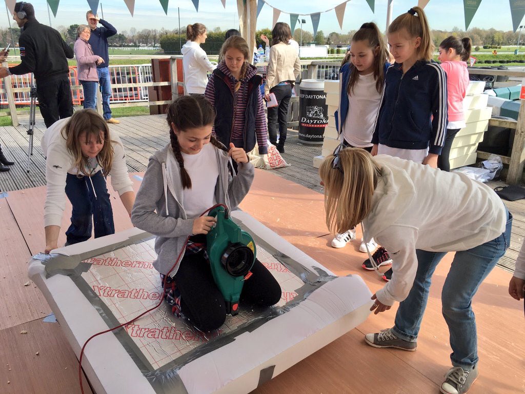 Our first @D2BDofficial event is go. Karting <a href="/DaytonaMSport/">Daytona Motorsport</a> - building a hovercraft <a href="/STEMNET/">We have moved!</a> challenge...