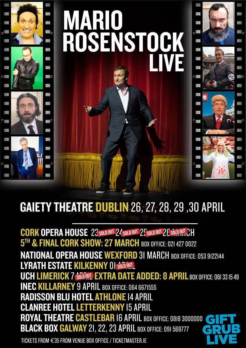 mcd_productions's tweet photo. This Fri #Letterkenny @giftgrubmario @Clanree and on to #Castlebar Saturday @TheRoyalCbar @TicketmasterIre https://t.co/RvIe4tsreh