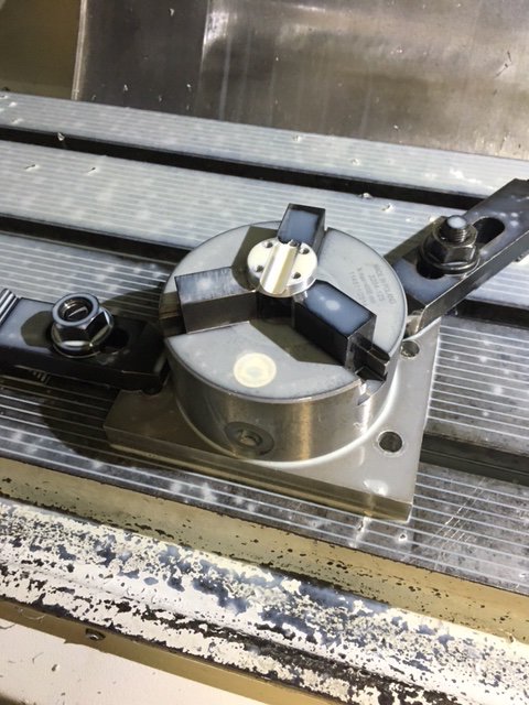 BA_Precision's tweet photo. #CNCMachined Aluminium clamp being manufactured- if you need a #precisionpart producing call us on 01772 330321 https://t.co/I3eiZOEvNX