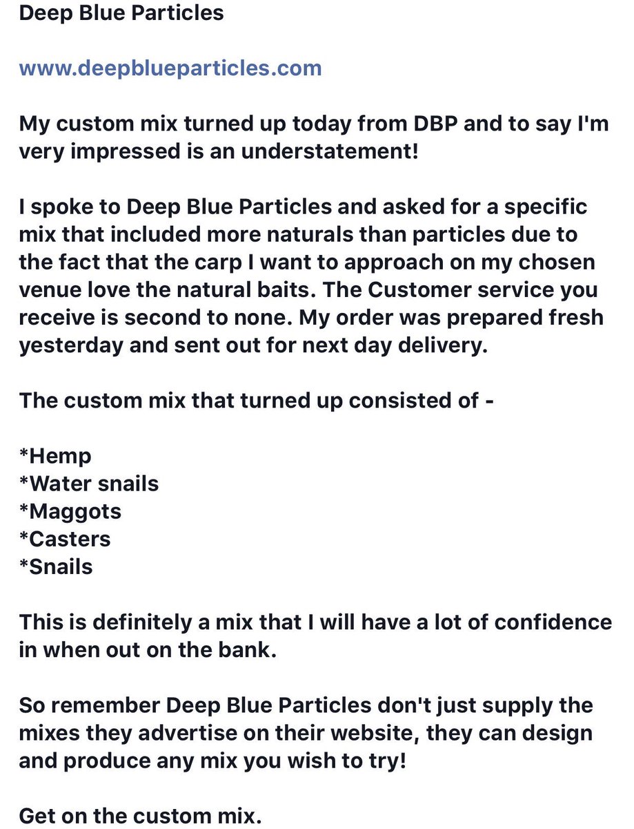 matt_whalley35's tweet photo. Thanks to @DeepJrawlings6 for the custom mix prepared freshly on a next day delivery! #SecretsLockedIn #DBP https://t.co/ToIG8IcNJ2