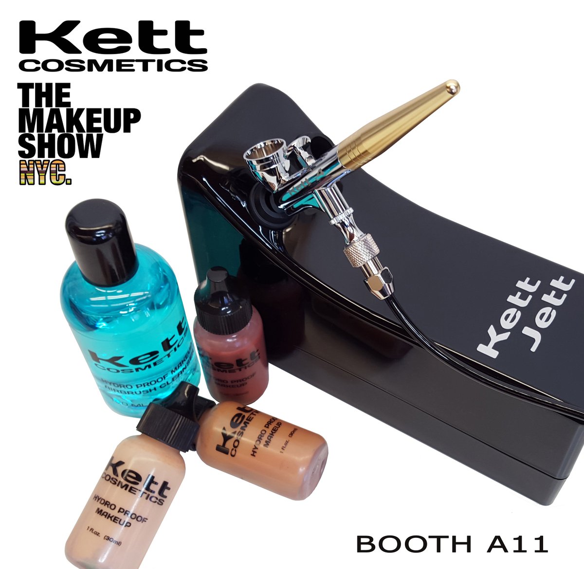 kettcosmetics's tweet photo. #GettKett @TheMakeupShow nyc May 1st & 2nd Booth A11. #hydroproof #TattooCover #airbrushmakeup https://t.co/0FU6eHUDub