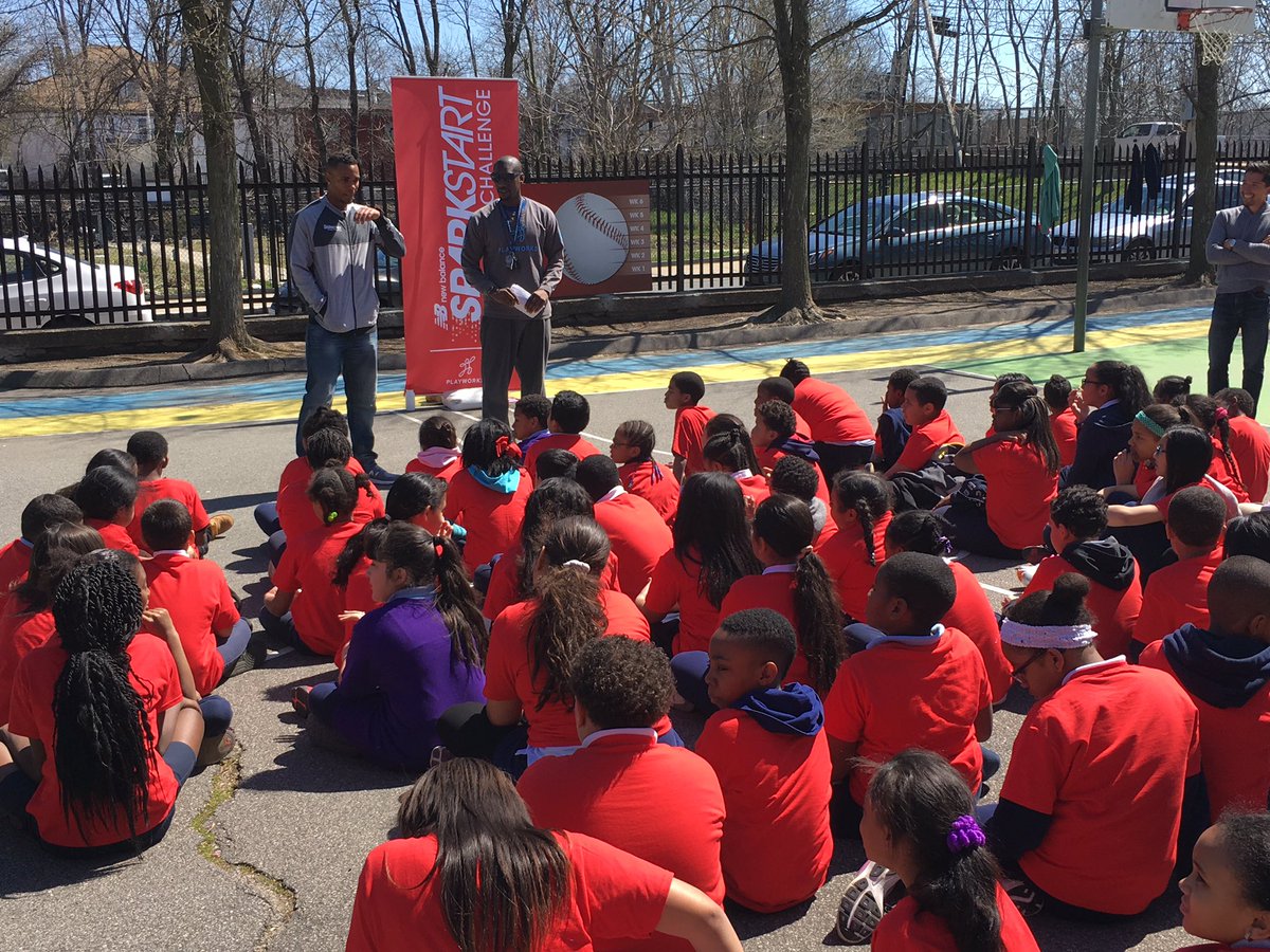 CoachJonGay's tweet photo. Thank you @NBGivesBack and @RedSox Xander Bogaerts for playing with @PlayworksMA today #NBSparkStart https://t.co/uzuLJjXvoM