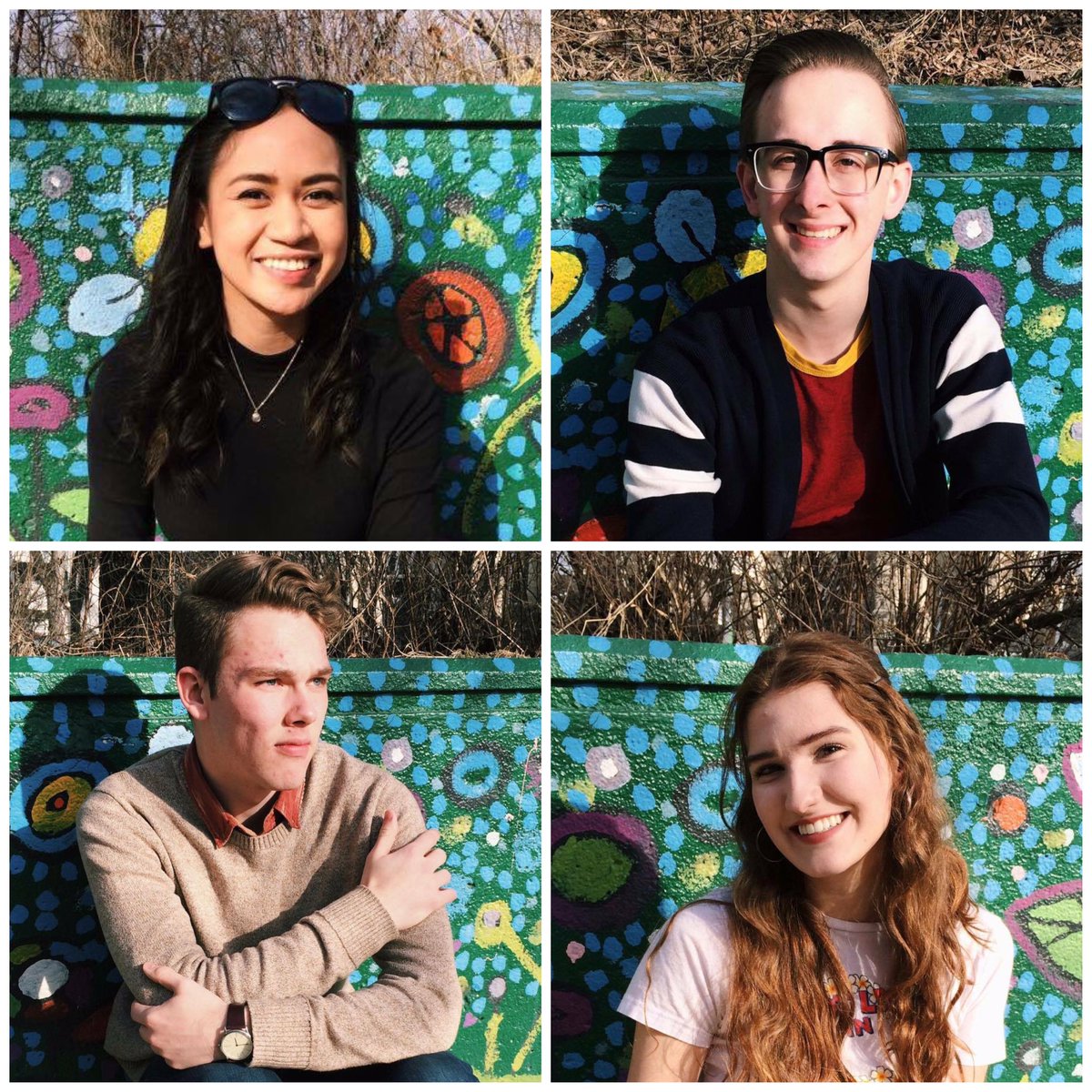 CommonCrowImpro's tweet photo. Meet 'The Murder'! 👋 These 4 are our production team. They do a bit of everything! #CommonCrowImprov #improv #Wpg https://t.co/8HXQmMrTsO