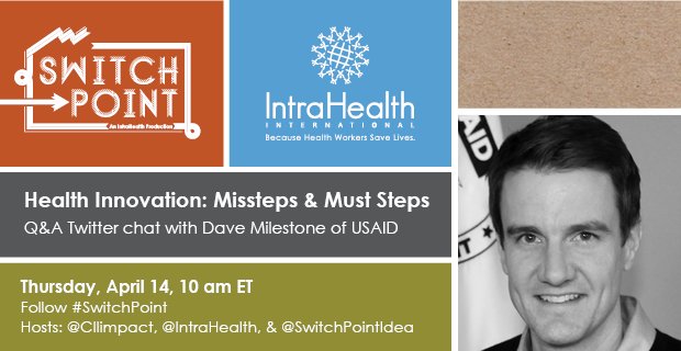 IntraHealth's tweet photo. Join conversation tomorrow 10 ET #SwitchPoint &amp; check out gr8 health innovation resources https://t.co/L1PNmK9CUO https://t.co/SYGZPRtdS6